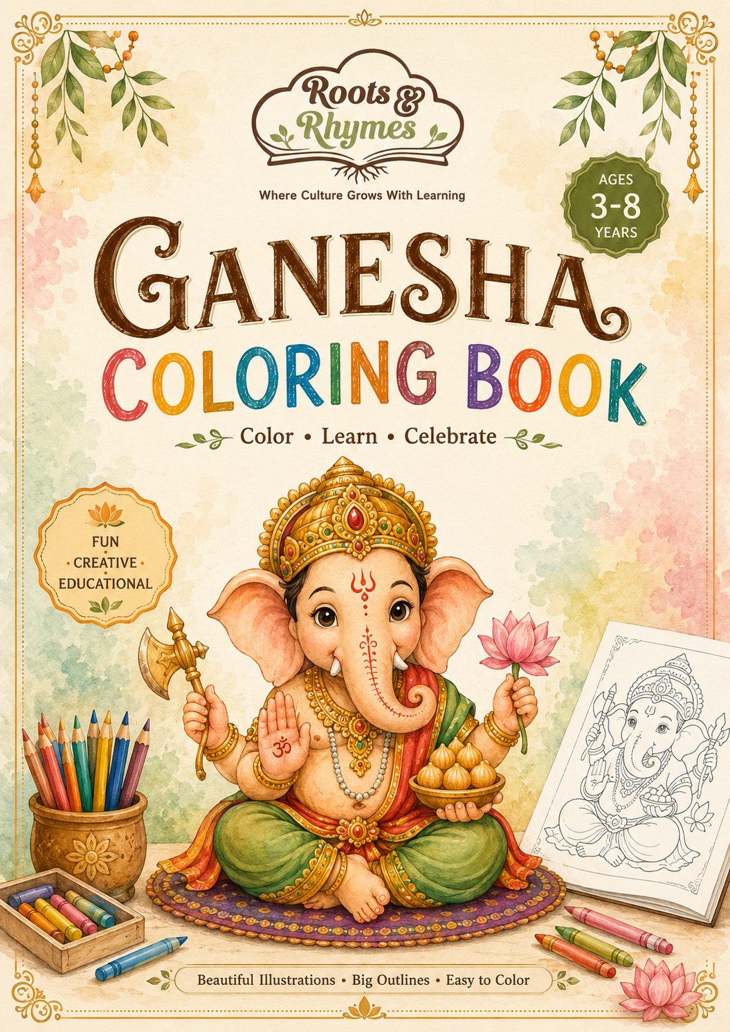 Ganesha Coloring Book book cover
