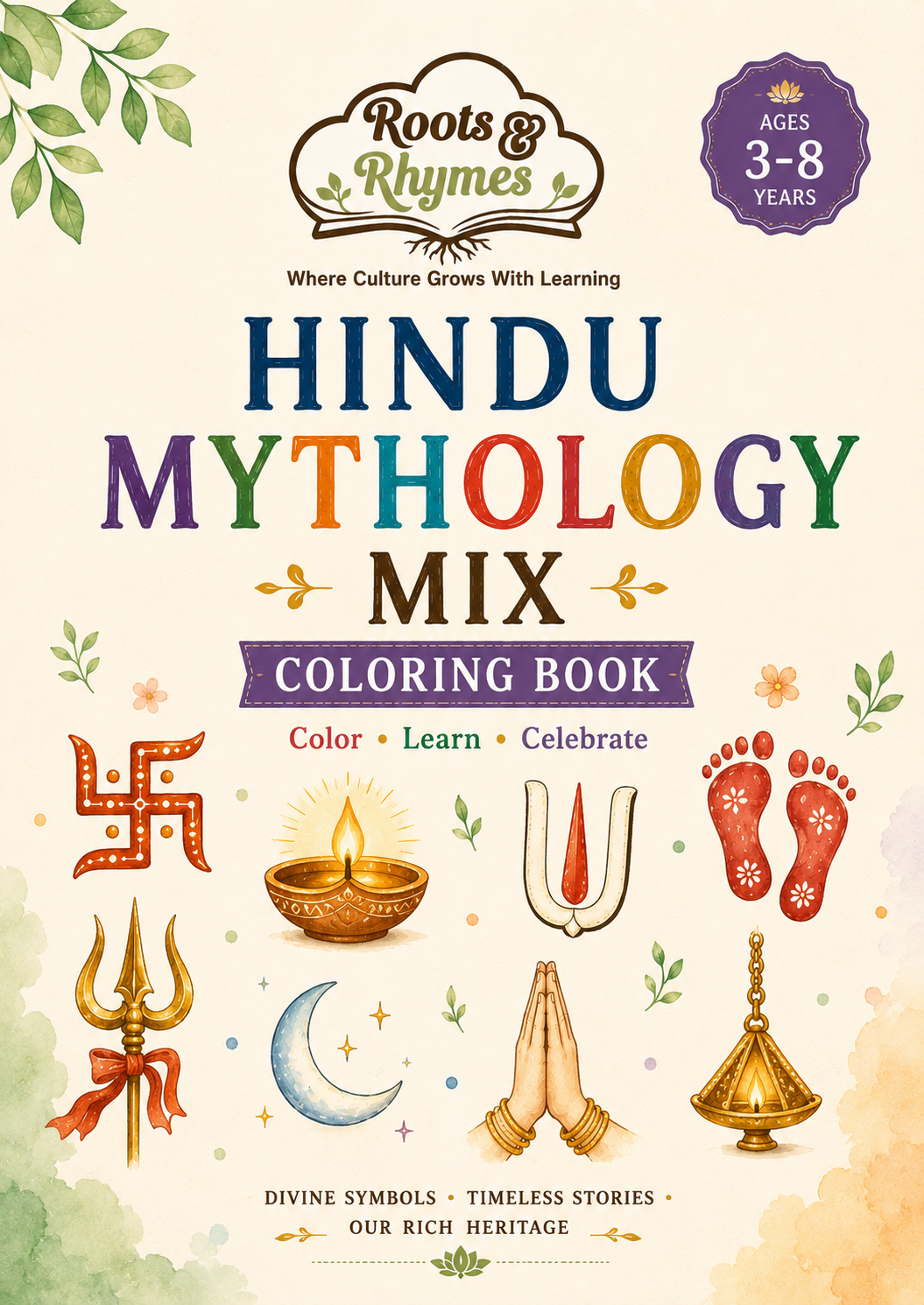 Hindu Mythology Mix Coloring Book book cover